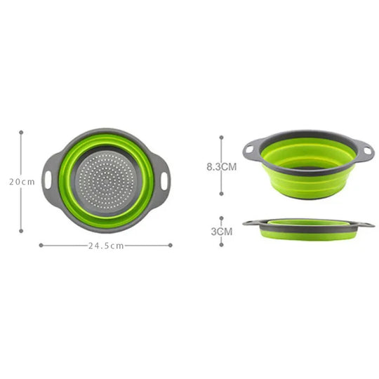 Collapsible Silicone Strainer Basket
