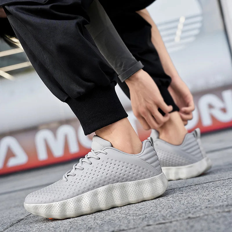 Men's Comfortable Running Shoes Breathable Thick sole Non-slip Casual Sports Shoes Cushioning Outdoor Walking Sneakers For Men