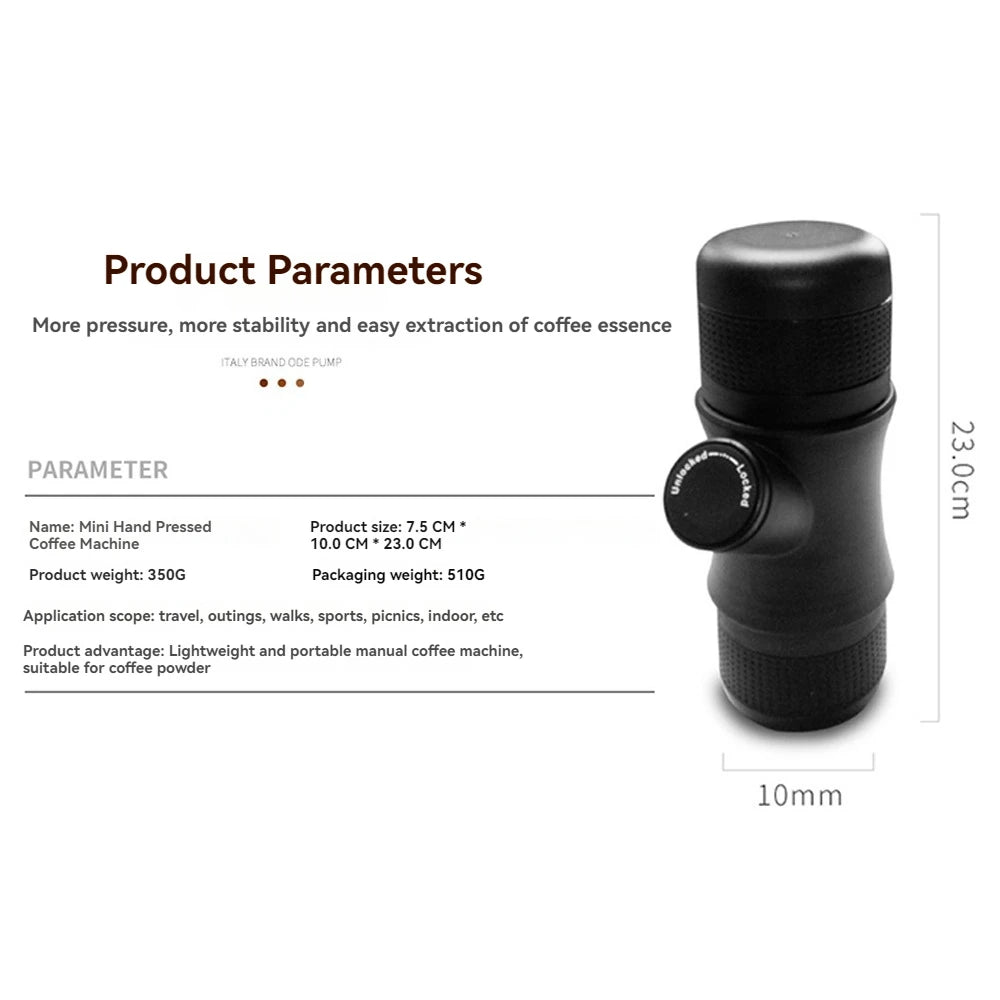 Manual Coffee Maker Portable Coffee Brewing Machine Espresso Machine For Travel And Picnic Hand Press Coffee Brewer