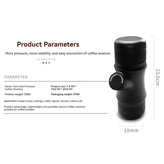 Manual Coffee Maker Portable Coffee Brewing Machine Espresso Machine For Travel And Picnic Hand Press Coffee Brewer