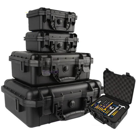 Hard Carry Case Bag Tool Case With pre-cut Sponge Storage Box Safety Protector Organizer Hardware Toolbox Impact Resistant