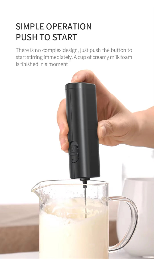Kitchen Powerful Stirrer Milk Frother Handheld Foam Maker for Lattes Whisk Drink Mixer Coffee Electric Egg Beater