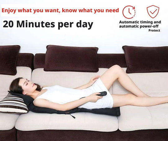 Home car massage cushion multifunctional combines neck waist vibration seat cushion fullbody electric heating car massage device