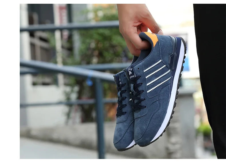 Sneakers Men Casual Shoes Light Suede 2023 New Classic Men Running shoes Outdoor Breathable Mesh Jogging Sport Shoes