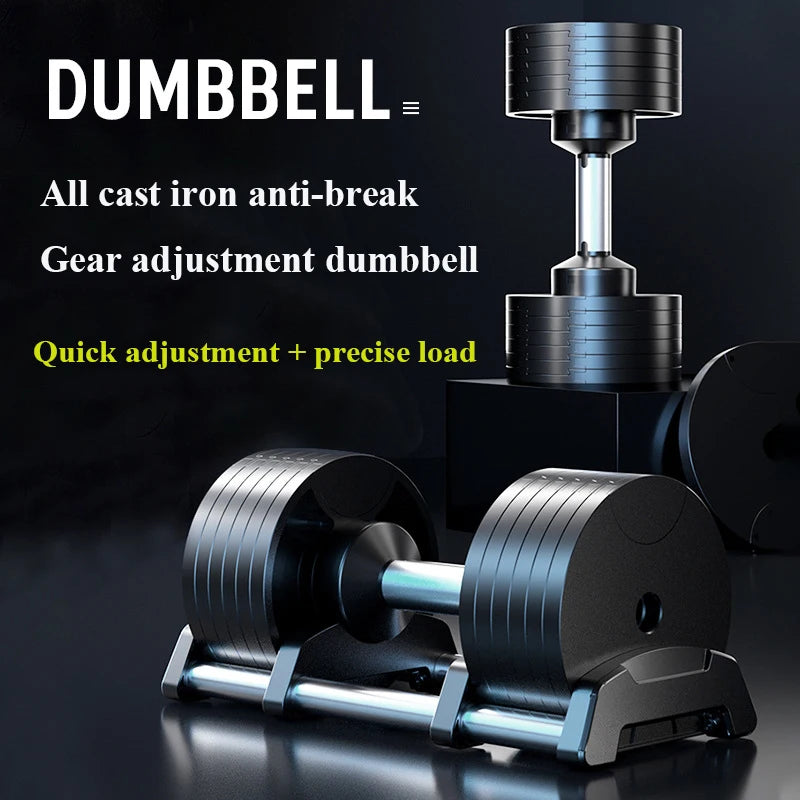 36KG Adjustable Dumbbell Set with Stand