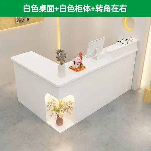 Bar Modern Reception Desk Tall Cabinet Lights Office Table Reception Desk Commercial Cashier Mostrador Garden Furniture Sets