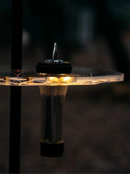 Portable Light Frame with Storage Rack & Lampshade for Camping & Goal Zero