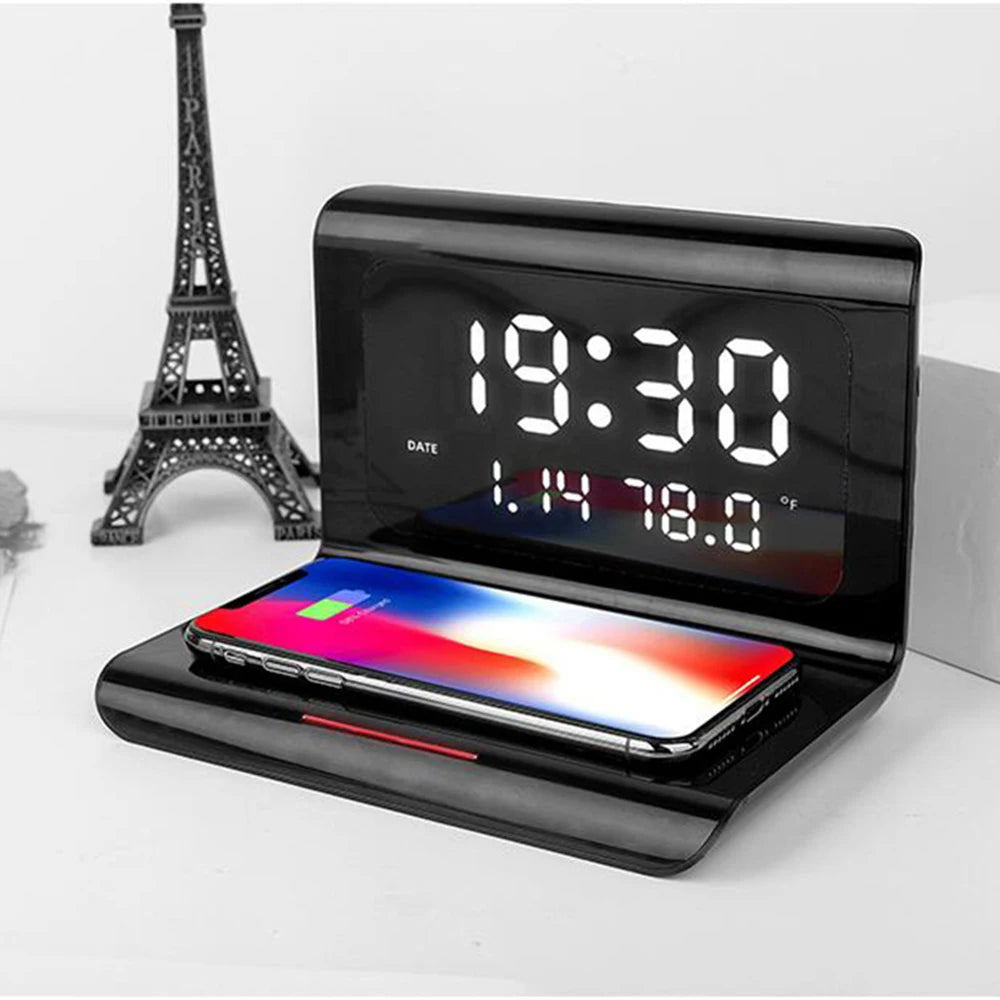Wireless Charger Alarm Clock