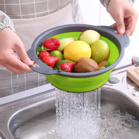 Collapsible Silicone Strainer Basket