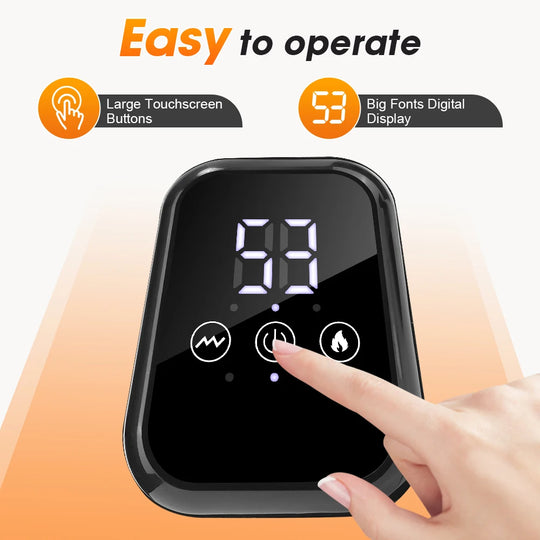 Electric Heating Shoulder Knee Massager with 3 Levels Vibration Muscle Relax Belt for Arm Enlarge Size for Shoulder