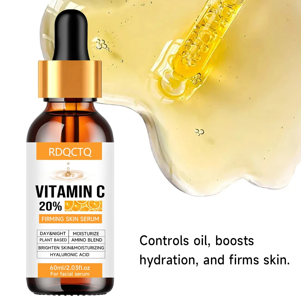 Vitamin C Firming Skin Essence: Day-Night Hydration & Plant Amino Acid Formula for Radiant Complexion