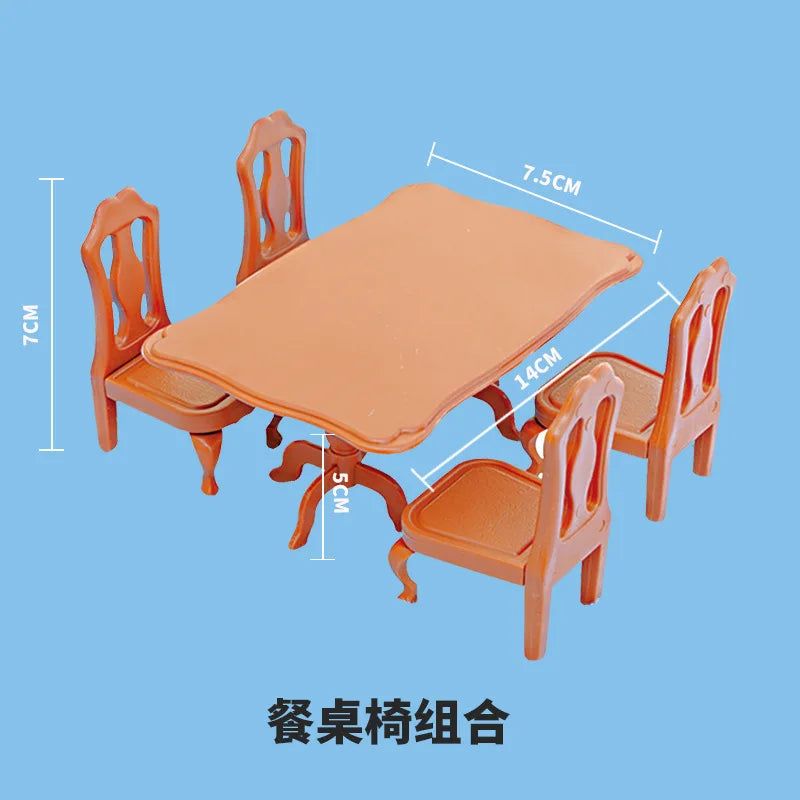 miniature items dollhouse furniture accessories living room bedroom supermarket shopping games family interaction doll kids toys