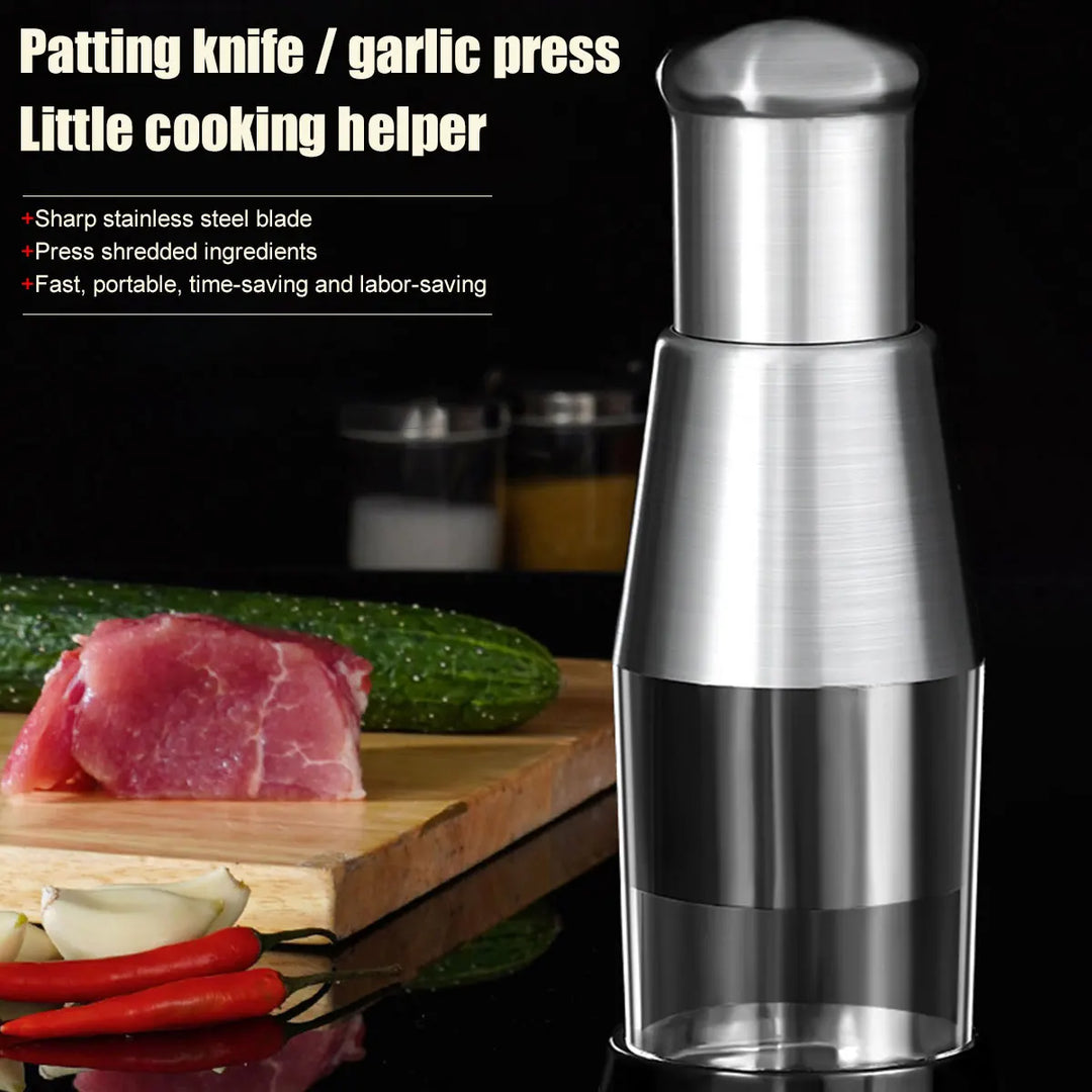 Manual Garlic Chopper Garlic Crusher Pressing Handheld Food Chopper Slicer Vegetable Cooking Crusher Home Kitchen Accessories