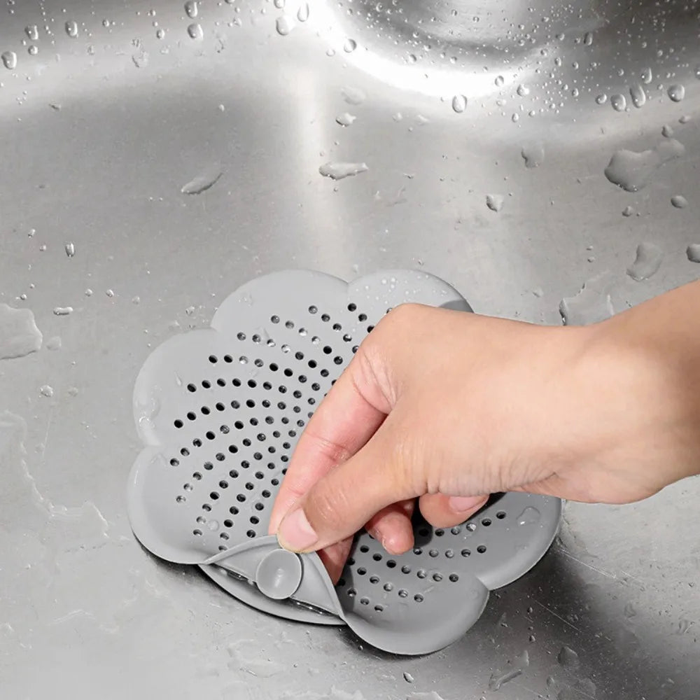 Sink Strainer Silicone Drain Cover Anti Clog Sink Filter for Kitchen Bathroom Hair Catcher Screen Universal Fit Sink Accessories