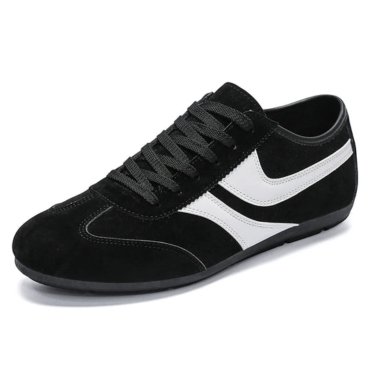 Fashion Men's Casual Sneakers Comfortable Non-slip Male Walking Running Shoes Breathable Lightweight Slip-on Suede Casual Shoes