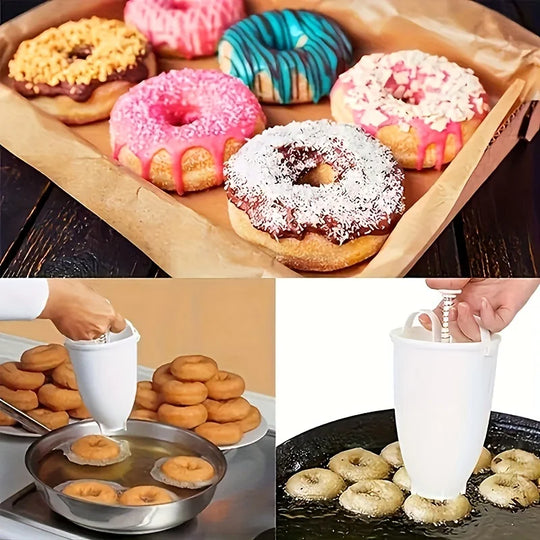 Easy-to-Use Donut Maker - Manual Doughnut Press for Baking, Perfect for Home & Restaurant Use, Milking Machine