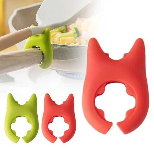 Portable Silicone Anti-Overflow Pot Lid Clip & Anti-Scalding Holder