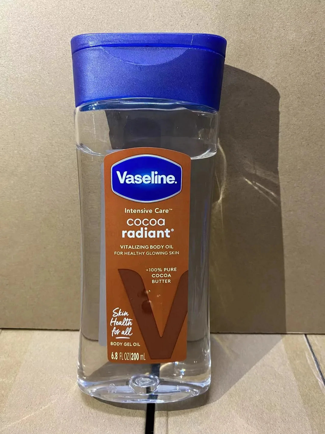 200mlVaseline Cocoa Body Luminous Oil Long-lasting Moisturizing Skin Care Oil Body Brightening Anti-drying Essence Care Product