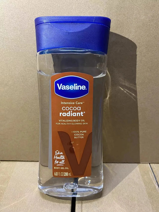 200mlVaseline Cocoa Body Luminous Oil Long-lasting Moisturizing Skin Care Oil Body Brightening Anti-drying Essence Care Product