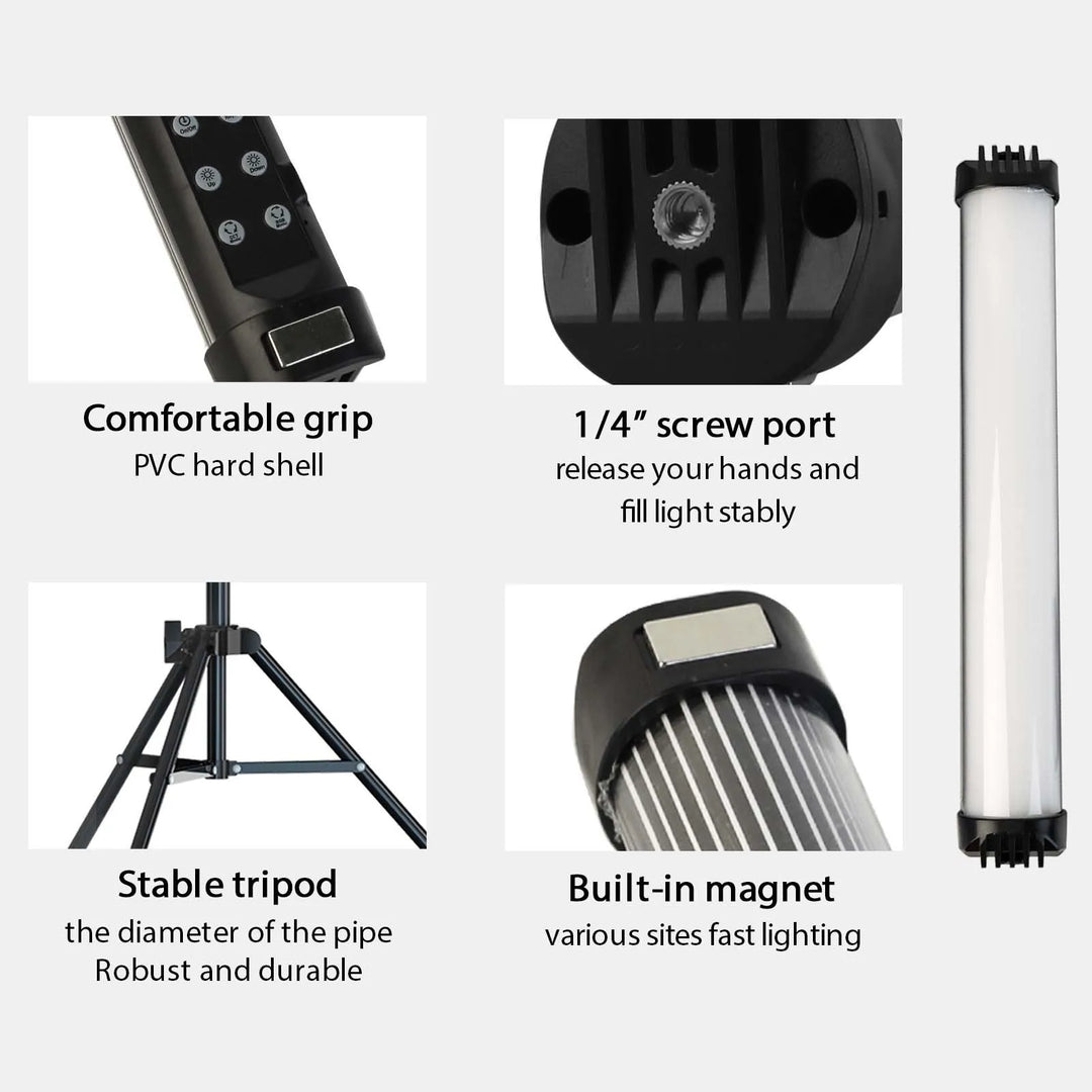 Mini RGB Magnetic Photography Lighting Stick