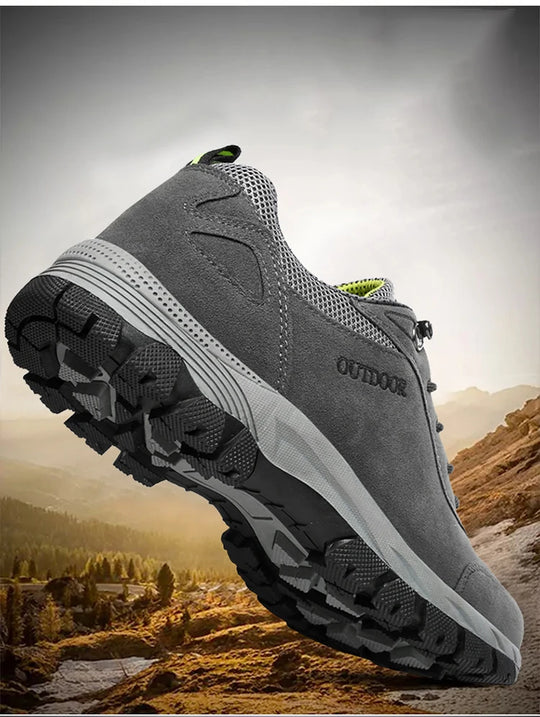 New Original Men's Outdoor Suede Leather Hiking Shoes Travel Hiking Shoes Hunting Shoes Hiking Trail Jogging Shoes Large Size 49