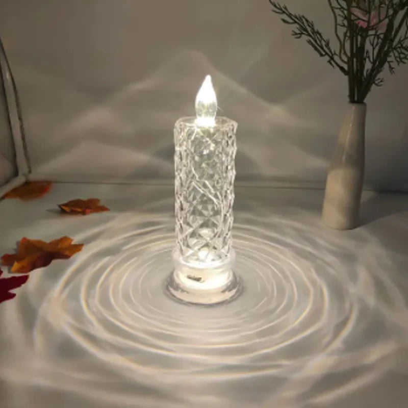 LED Flameless LED Candle Lamp Battery Powered Ambient Lamp For Home Parties, Weddings and St. Bedroom Decor Night Lights