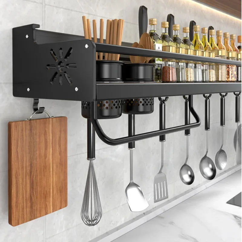 Kitchen Spice Storage Knives Holder Knife Stand Spice Rack Organizer Knives Holder Spoon and Chopsticks Rest Hanging Organizers
