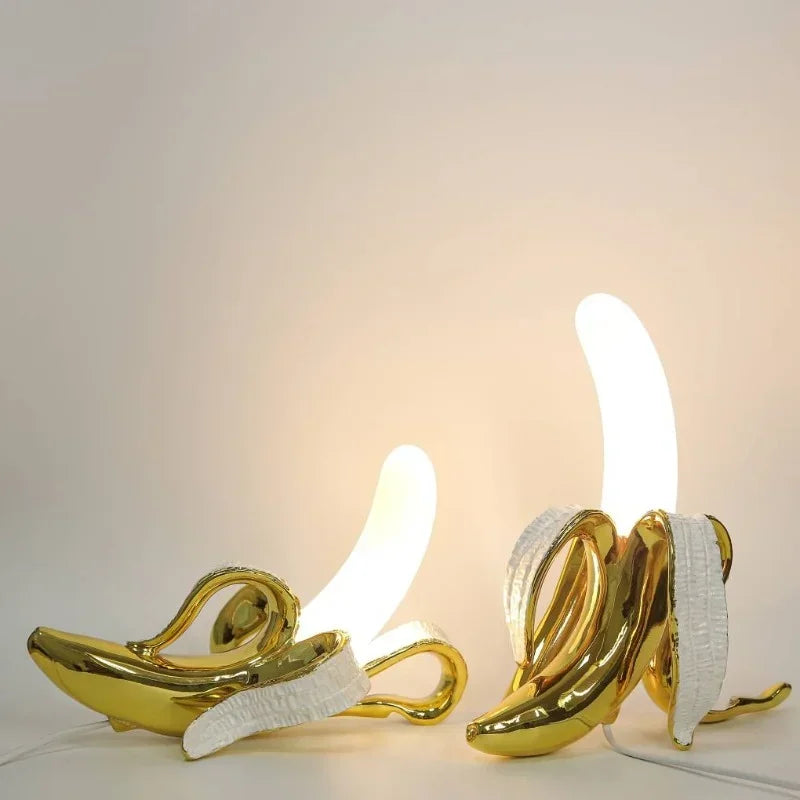 Italy lamp Banana Night lights Luminarie Modern Living Room Glass Led Table Lamp Bedroom Bedside desk lamp Home Deco Lighting