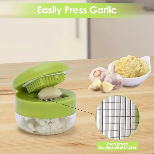 Multifunctional Stainless Steel Garlic Press