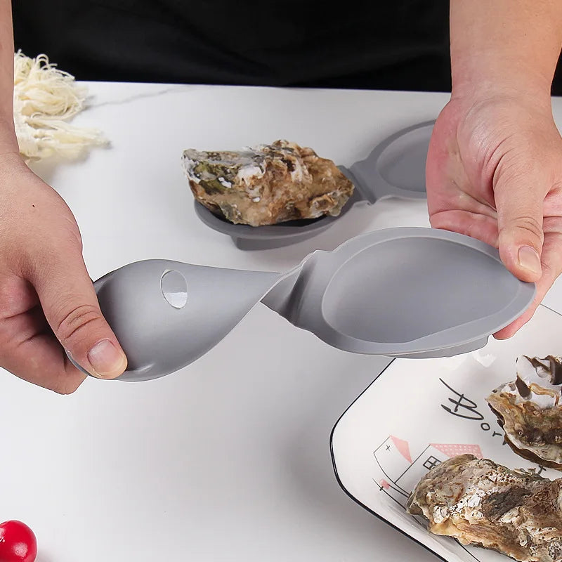 Silicone Oyster Shucker with Hand Clip