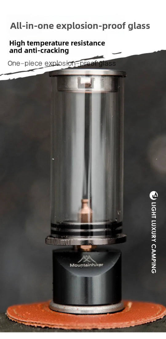 MOUNTAINHIKER Dreamlike Candlelight Lamp Tent Lighting Equipment Camping Lamp Windproof Gas Candle Lamp Outdoor Camping Lights