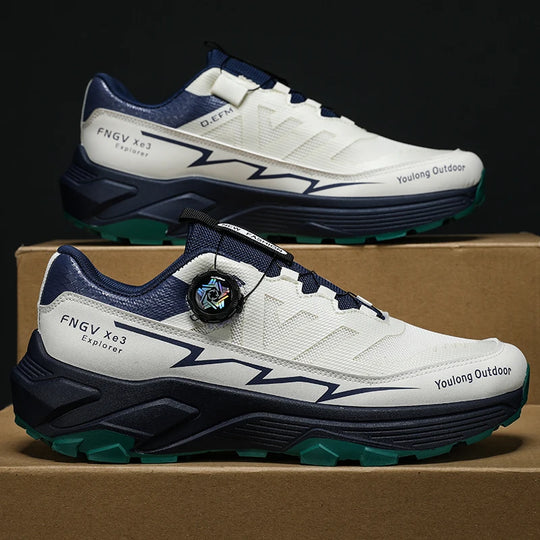 Mens Sneakers Casual Outdoor Anti Slip Shock-absorbing Versatile Off Road Hiking Shoes Comfortable Soft Sole Running Shoes Man