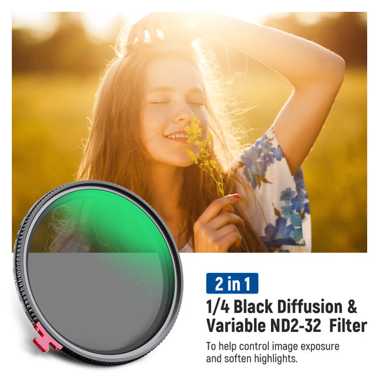 2-in-1 HD Neutral Density with Mist Dreamy Cinematic Effect