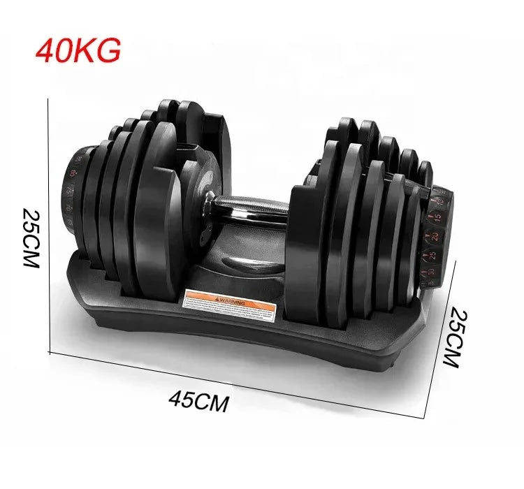 40kg / 90lbs Smart Adjustable Dumbbells for Men