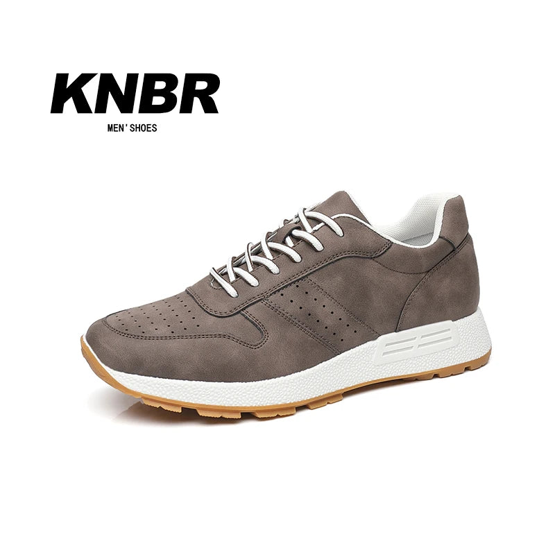 KNBR Casual Sneakers  Men Trainers Leather Comfy Shoes for Walking Hiking Jogging Sport Men Trainers Men Shoes