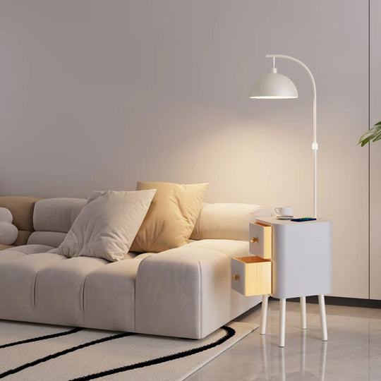 Italian Luxury Nightstand with Light Drawers