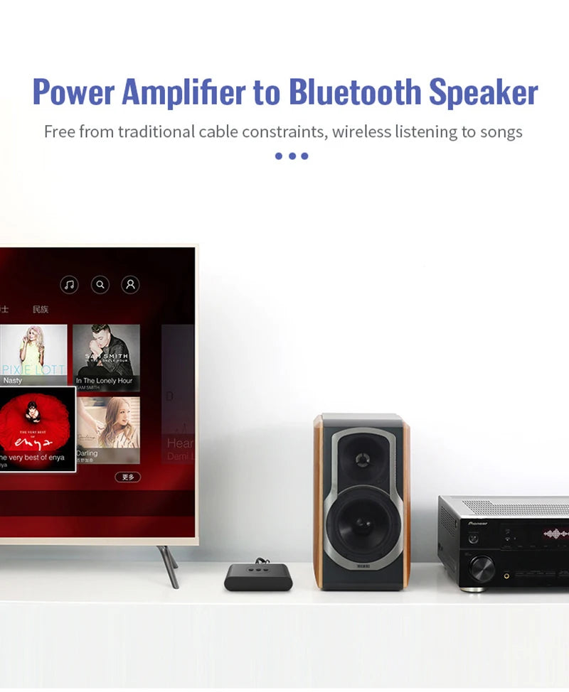 Bluetooth 5.2 Audio Receiver NFC U Disk RCA 3.5mm AUX USB Stereo Music Wireless Adapter With Mic For Car Kit Speaker Amplifier