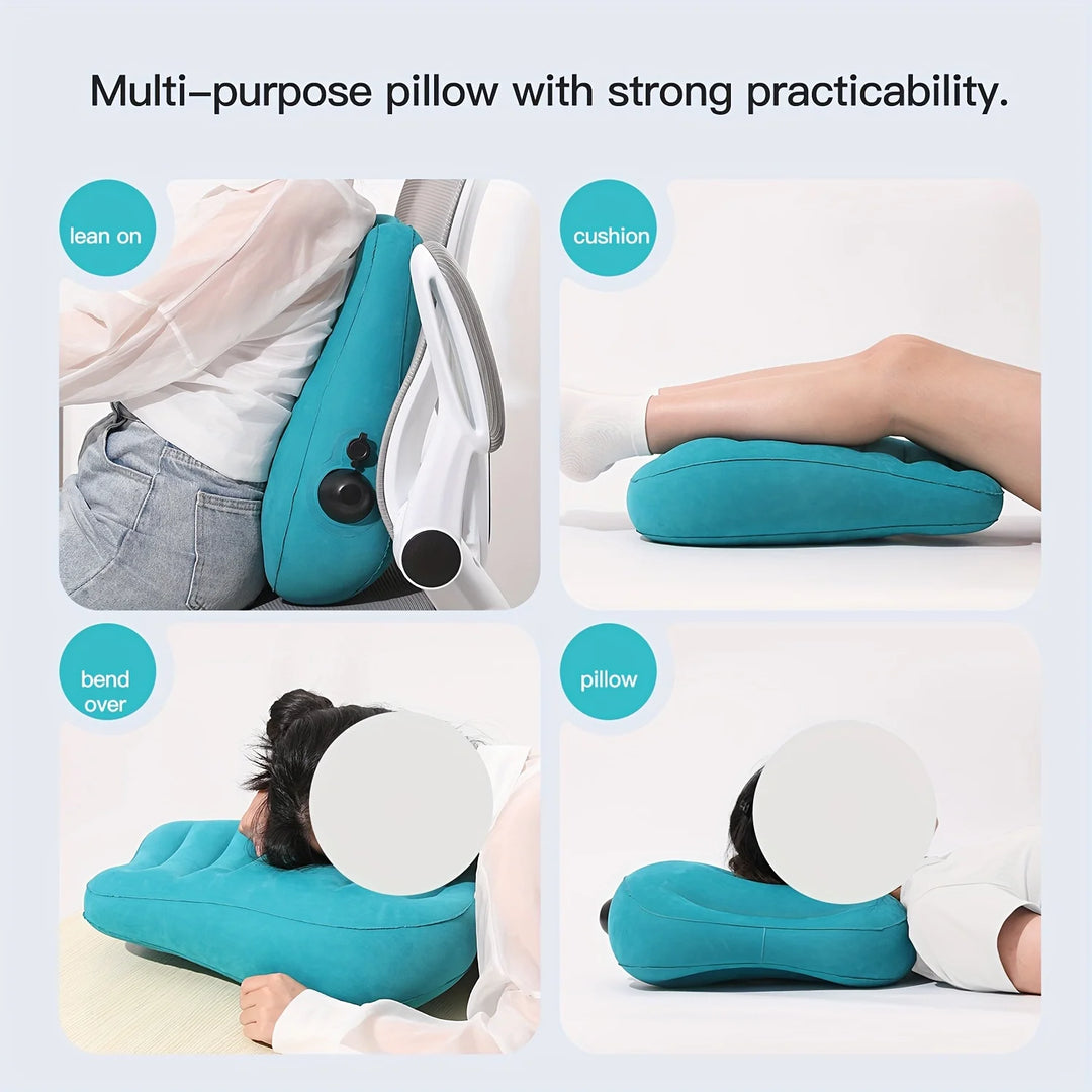 Ergonomic Inflatable Lumbar Support Pillow