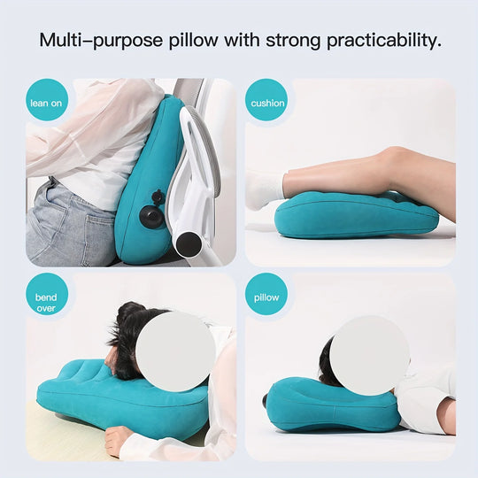 Ergonomic Inflatable Lumbar Support Pillow