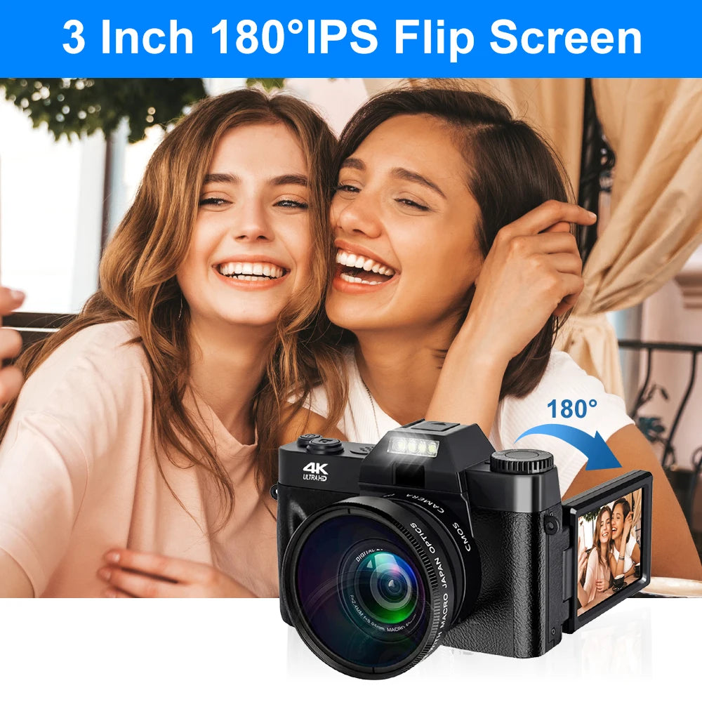 4K 48MP WIFI Camcorder Digital Camera