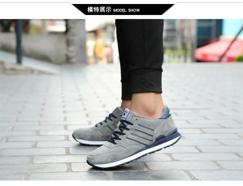 Sneakers Men Casual Shoes Light Suede 2023 New Classic Men Running shoes Outdoor Breathable Mesh Jogging Sport Shoes