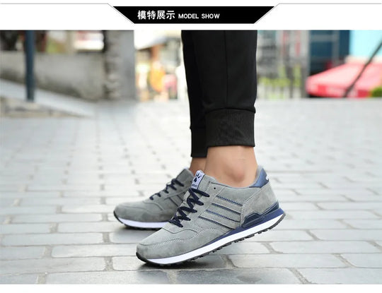 Sneakers Men Casual Shoes Light Suede 2023 New Classic Men Running shoes Outdoor Breathable Mesh Jogging Sport Shoes