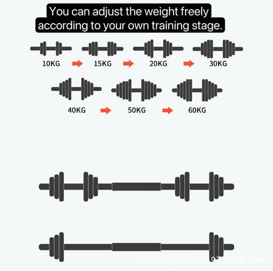 10kg-30kg Adjustable Cast Iron Dumbbells Set