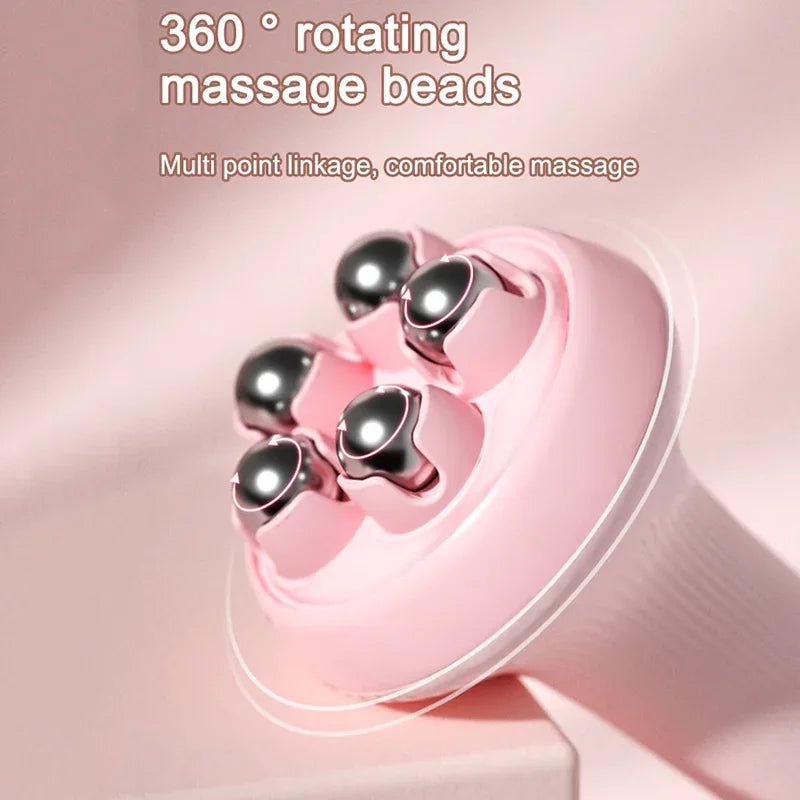 Deep Tissue Handheld Massage Ball with Roller Balls for Neck, Back & Shoulder Pain Relief, Manual 360° Muscle Relax Tool