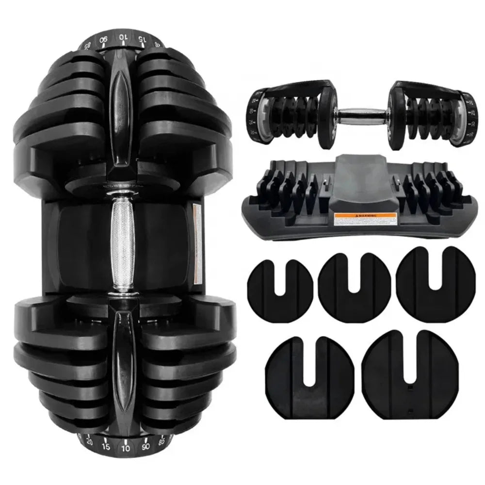 40kg / 90lbs Smart Adjustable Dumbbells for Men