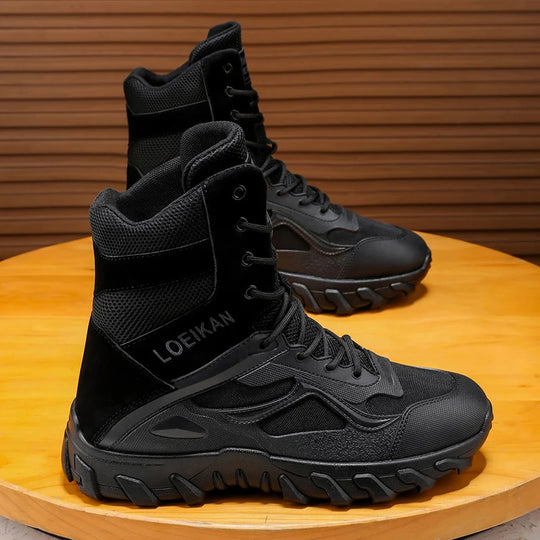Men's Tactical Military Boots | Non-Slip High-Top Hiking Shoes