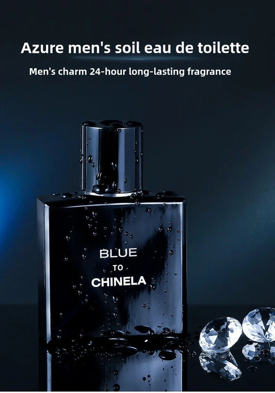 Men's Fresh Cologne Intense Long-Lasting Fragrance 8 Hours Bleu Men's Cologne Long-lasting Fresh Scent Masculine Charm Natural