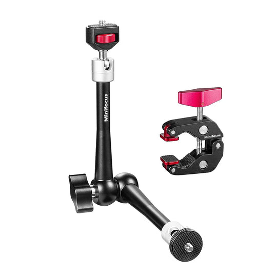 Upgraded 11" Adjustable Friction Power Articulating Magic Arm for DSLR Monitor Flash LED Video Light Vlog Cage Rig Tripod Gimbal - Jscomfortzstore