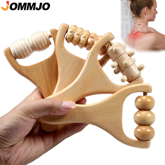 1Pcs Wooden Massage Roller,Instantly Self Massage Waist Thigh, Leg, Hands Full Body Roller Tool Massager DIY Maderotherapy