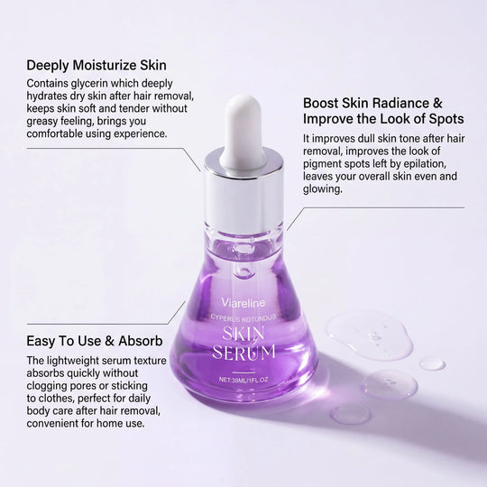 Post Hair Removal Care Serum Soothing Brightening Skin Care for Keeping It Moisturized Soft Refreshed with Hyaluronic